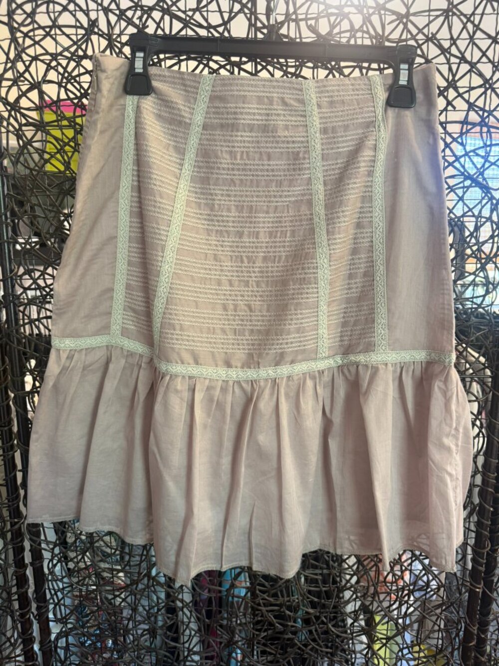 SUNDANCE: Cotton Embroidered Lace Skirt - Picture 3 of 3